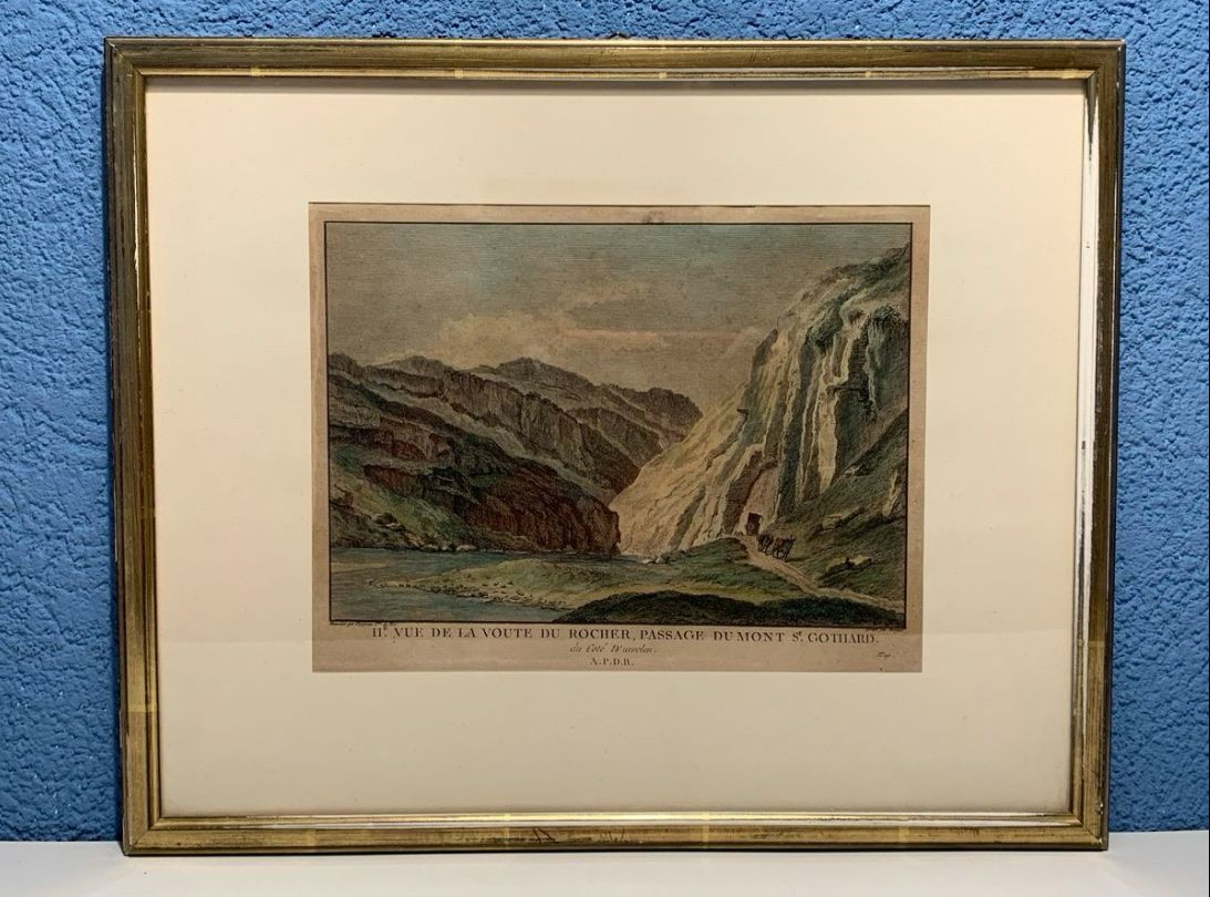 Passage du Mont Gothard du côté d’Urselen